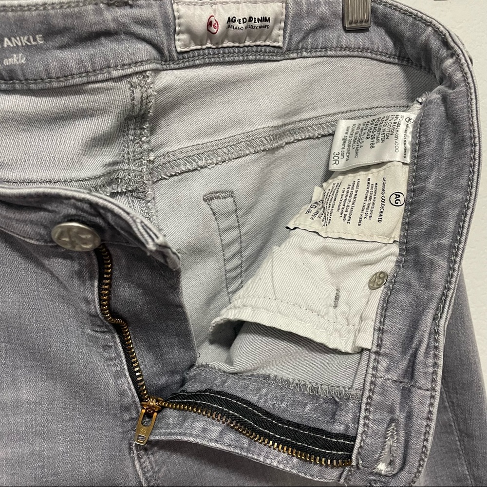 Adriano Goldschmied AG Super Skinny Ankle Gray Jeans 30 - Picture 7 of 12
